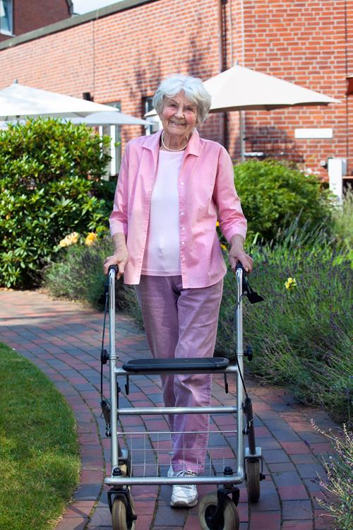 Older woman enjoying life
